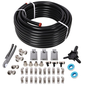 English Elm 3/4 Inch Pex-al-pex Compressed Air Tubing 100 Ft Roll with Aluminum Outlet Kit W465P220518
