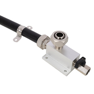 English Elm 3/4 Inch Pex-al-pex Compressed Air Tubing 100 Ft Roll with Aluminum Outlet Kit W465P220518