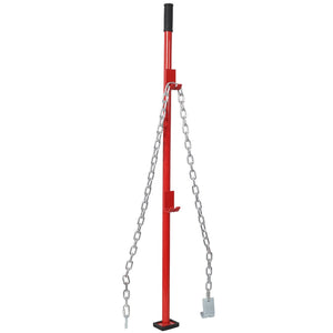English Elm 52inch Heavy Duty Dent Pulling Bar with Dual Hooks and Rubber Base for Auto Bodywork W465P225992