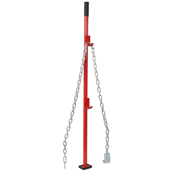 English Elm 52inch Heavy Duty Dent Pulling Bar with Dual Hooks and Rubber Base for Auto Bodywork W465P225992