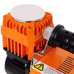 English Elm 12V Heavy Duty Tire Inflator 150 PSI with 26 Foot Hose for Trucks SUVs and RVs W465P229059