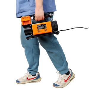 English Elm 12V Heavy Duty Tire Inflator 150 PSI with 26 Foot Hose for Trucks SUVs and RVs W465P229059