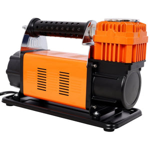 English Elm 12V Heavy Duty Tire Inflator 150 PSI with 26 Foot Hose for Trucks SUVs and RVs W465P229059