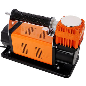 English Elm 12V Heavy Duty Tire Inflator 150 PSI with 26 Foot Hose for Trucks SUVs and RVs W465P229059