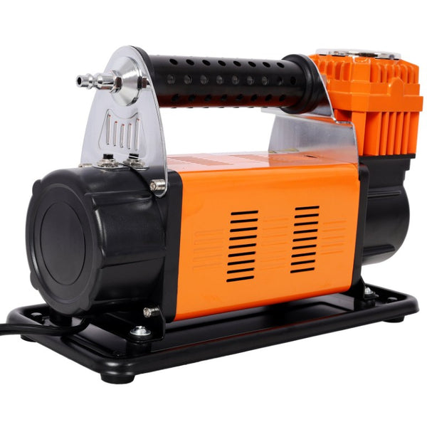 English Elm 12V Heavy Duty Tire Inflator 150 PSI with 26 Foot Hose for Trucks SUVs and RVs W465P229059