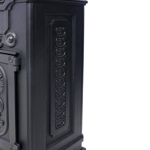 English Elm Mailboxs Cast Aluminum Floor Postbox Roman Column Statue Garden Rainproof Large Capacity Black W465P230044