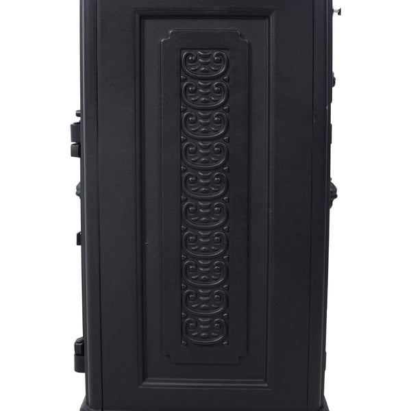 English Elm Mailboxs Cast Aluminum Floor Postbox Roman Column Statue Garden Rainproof Large Capacity Black W465P230044