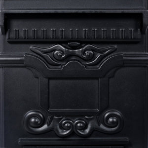 English Elm Mailboxs Cast Aluminum Floor Postbox Roman Column Statue Garden Rainproof Large Capacity Black W465P230044