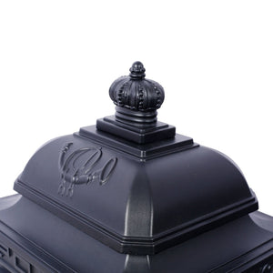 English Elm Mailboxs Cast Aluminum Floor Postbox Roman Column Statue Garden Rainproof Large Capacity Black W465P230044