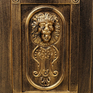 English Elm Mailboxs Cast Aluminum Floor Postbox Roman Column Statue Garden Rainproof Large Capacity Copper W465P230047