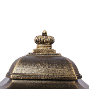 English Elm Mailboxs Cast Aluminum Floor Postbox Roman Column Statue Garden Rainproof Large Capacity Copper W465P230047