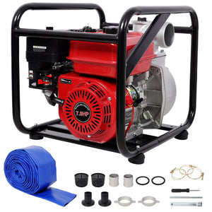 English Elm Gas Powered 7hp 212cc Water Pump 3 Inch Npt 264 Gpm for Irrigation and Drainage W465P236907