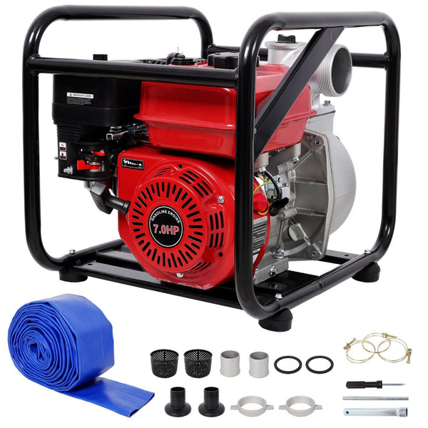 English Elm Gas Powered 7hp 212cc Water Pump 3 Inch Npt 264 Gpm for Irrigation and Drainage W465P236907