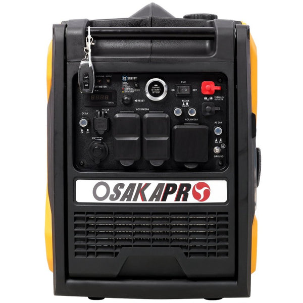 English Elm Super Quiet 5500W Inverter Generator Portable with Remote Electric and Recoil Start W465P236920
