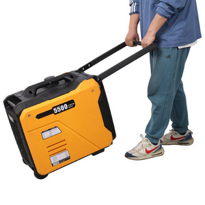 English Elm Super Quiet 5500W Inverter Generator Portable with Remote Electric and Recoil Start W465P236920