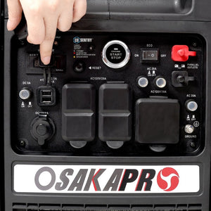 English Elm Super Quiet 5500W Inverter Generator Portable with Remote Electric and Recoil Start W465P236920