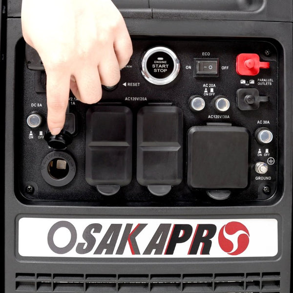 English Elm Super Quiet 5500W Inverter Generator Portable with Remote Electric and Recoil Start W465P236920