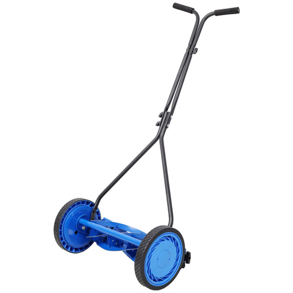 English Elm 16in Push Reel Mower Lightweight Manual Scissor Cut for Small Quiet Lawns W465P241323