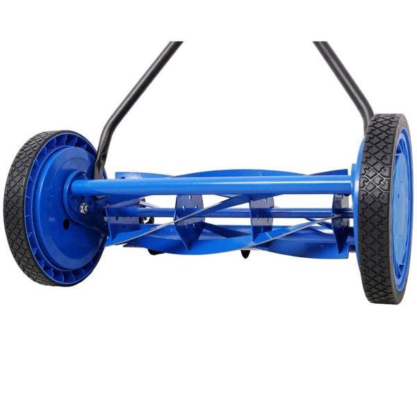 English Elm 16in Push Reel Mower Lightweight Manual Scissor Cut for Small Quiet Lawns W465P241323