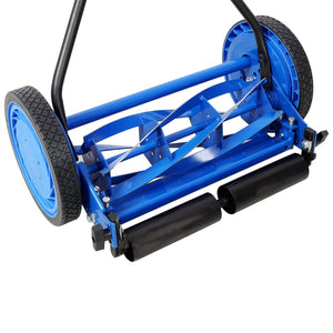 English Elm 16in Push Reel Mower Lightweight Manual Scissor Cut for Small Quiet Lawns W465P241323