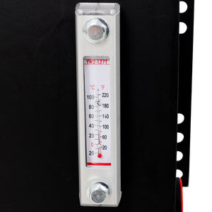 English Elm 25 Gallon Heavy Duty Steel Hydraulic Reservoir Vertical Mount with Temp Gauge Sight Glass W465P252539