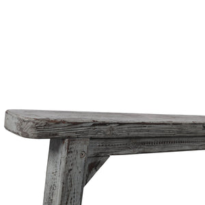 English Elm Wooden High Back Fir Porch Rocker with Wide Contoured Seat for Indoor Outdoor Use Light Gray W465P255394