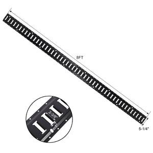 English Elm 8ft E Track Rail Kit 4 Pack Steel Cargo Tie Down System for Trailers Vans Garages W465P262569