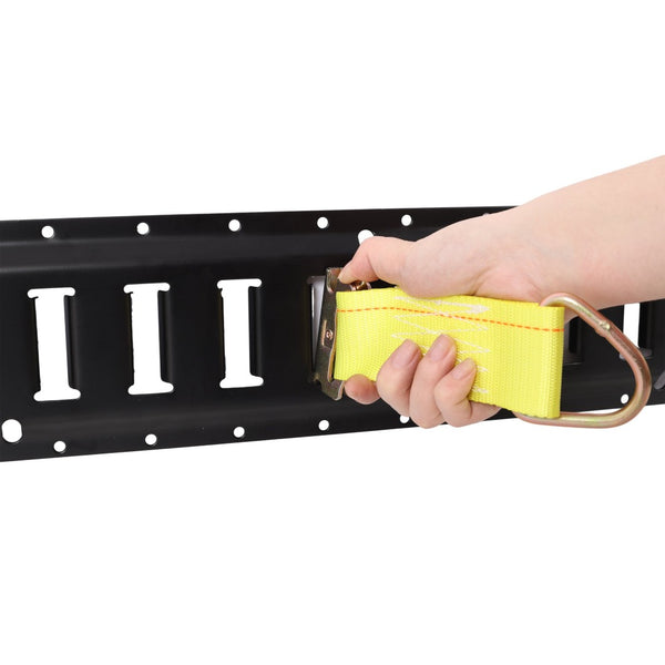 English Elm 8ft E Track Rail Kit 4 Pack Steel Cargo Tie Down System for Trailers Vans Garages W465P262569