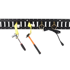 English Elm 8ft E Track Rail Kit 4 Pack Steel Cargo Tie Down System for Trailers Vans Garages W465P262569