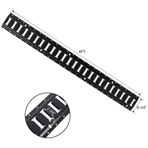 English Elm 4ft Steel E Track Rail System 8 Pack Heavy Duty Cargo Control for Vans Trailers Garages W465P262570