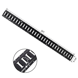 English Elm 12pcs E Track Cargo Rail Kit with Ratchet Straps Steel Anchors for Vans Trucks Trailers W465P262573