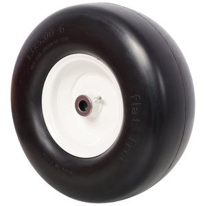 English Elm 2pcs Flat Free Polyurethane Foam Lawn Mower Tires 13x5x6 Zero Turn Ready W465P266297