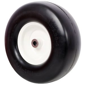 English Elm 2pcs Flat Free Polyurethane Foam Lawn Mower Tires 13x5x6 Zero Turn Ready W465P266297