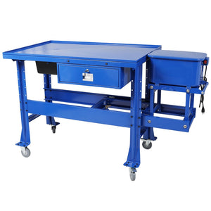 English Elm Premium Steel Mobile Parts Washer Worktable with 3.5 Gallon Basin and Storage Drawer W465P266867