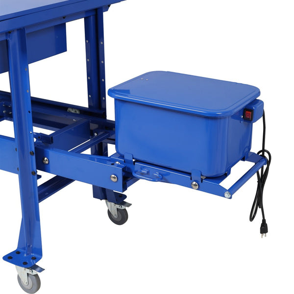 English Elm Premium Steel Mobile Parts Washer Worktable with 3.5 Gallon Basin and Storage Drawer W465P266867
