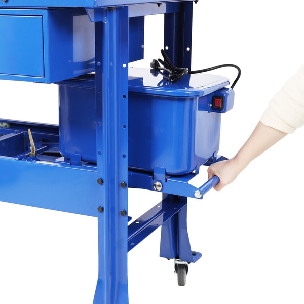 English Elm Premium Steel Mobile Parts Washer Worktable with 3.5 Gallon Basin and Storage Drawer W465P266867