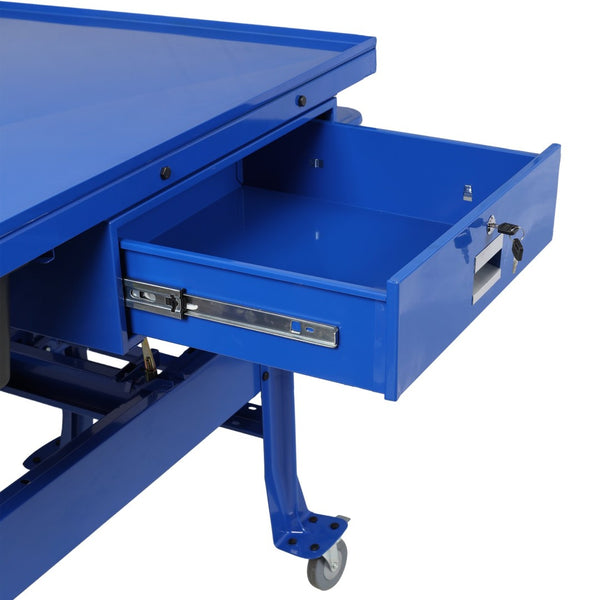 English Elm Premium Steel Mobile Parts Washer Worktable with 3.5 Gallon Basin and Storage Drawer W465P266867
