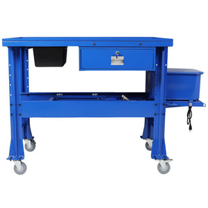 English Elm Premium Steel Mobile Parts Washer Worktable with 3.5 Gallon Basin and Storage Drawer W465P266867