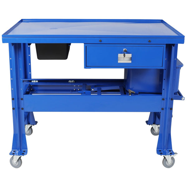English Elm Premium Steel Mobile Parts Washer Worktable with 3.5 Gallon Basin and Storage Drawer W465P266867