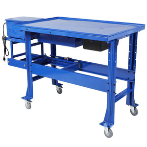 English Elm Premium Steel Mobile Parts Washer Worktable with 3.5 Gallon Basin and Storage Drawer W465P266867