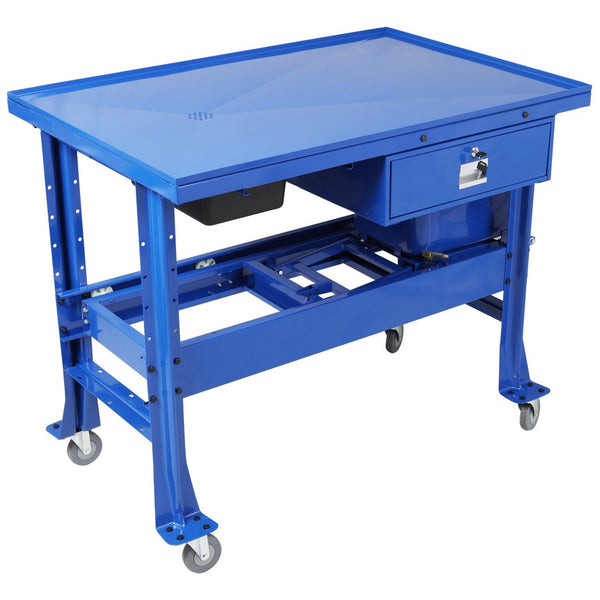 English Elm Premium Steel Mobile Parts Washer Worktable with 3.5 Gallon Basin and Storage Drawer W465P266867