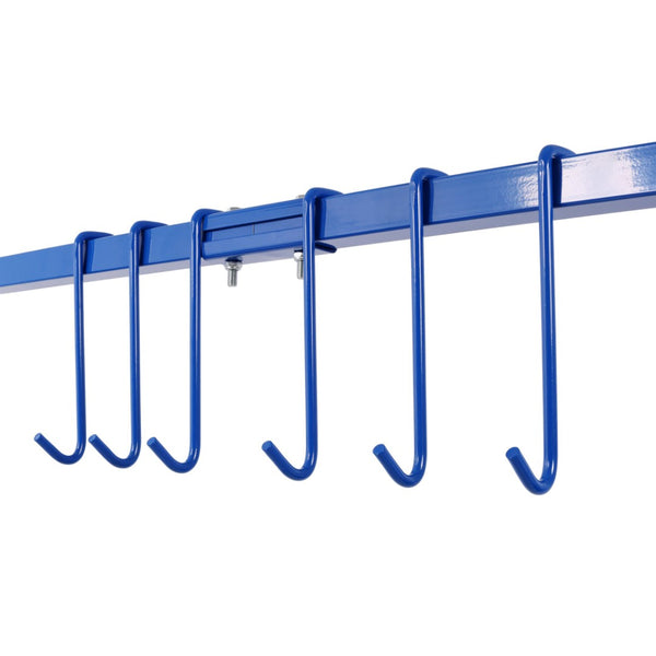 English Elm Adjustable Steel Rolling Paint Rack with 6 Hooks for Auto Body Shop Drying Work W465P266869