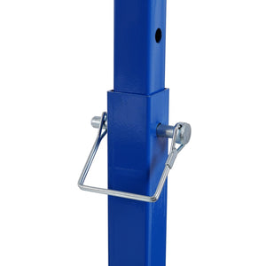 English Elm Adjustable Steel Rolling Paint Rack with 6 Hooks for Auto Body Shop Drying Work W465P266869