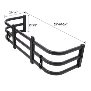 English Elm Truck Bed Extender Retractable Aluminum Alloy Tailgate for Pickup Hauling Gear W465P269009