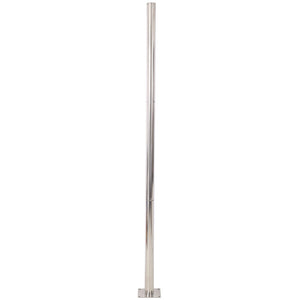 English Elm 8Ft Stainless Steel Shade Sail Pole with Base Plate for Patio Garden Yard Use W465P272032
