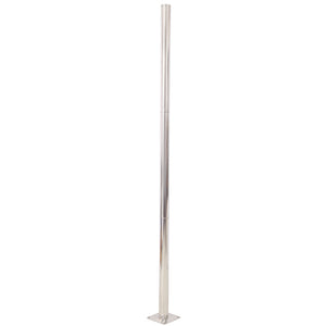 English Elm 8Ft Stainless Steel Shade Sail Pole with Base Plate for Patio Garden Yard Use W465P272032