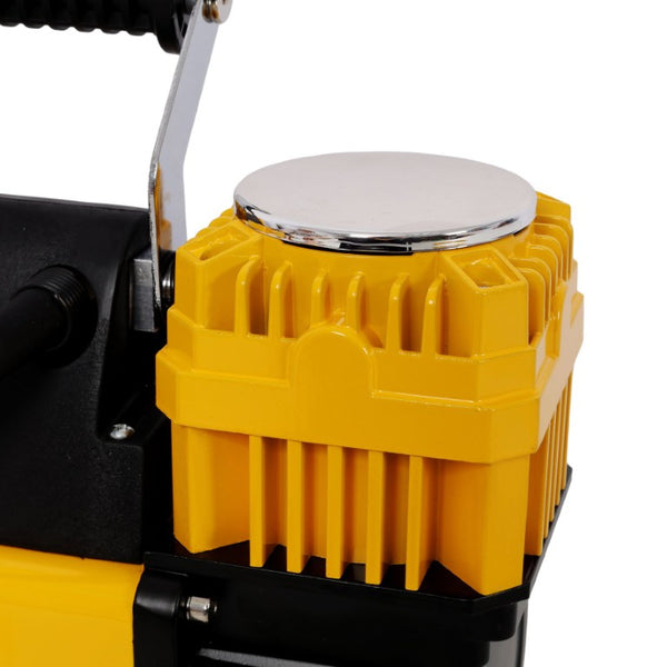 English Elm 12V Dual Cylinder Portable Air Compressor 150 PSI Fast Tire Inflator for Trucks RVs W465P272037