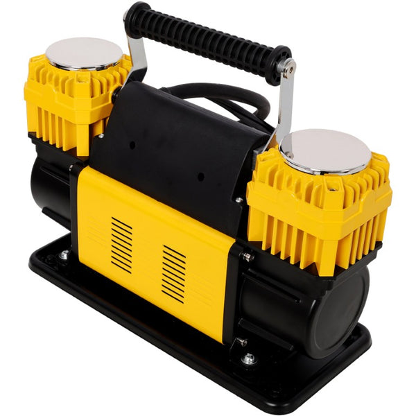 English Elm 12V Dual Cylinder Portable Air Compressor 150 PSI Fast Tire Inflator for Trucks RVs W465P272037