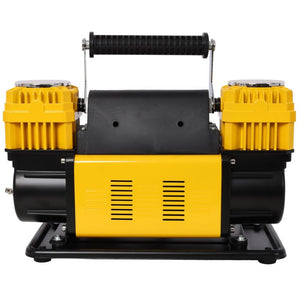 English Elm 12V Dual Cylinder Portable Air Compressor 150 PSI Fast Tire Inflator for Trucks RVs W465P272037