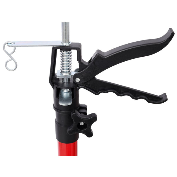 English Elm 4 Pack Heavy Duty Steel Adjustable Support Poles for Cabinet Drywall Solo Install Black+Red W465P279902